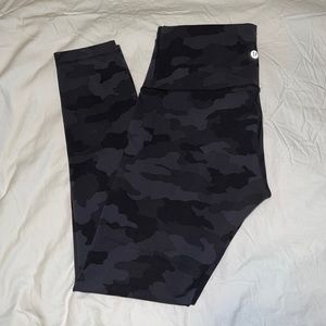 Lululemon Wunder Train High Rise 25”- Grey Camo